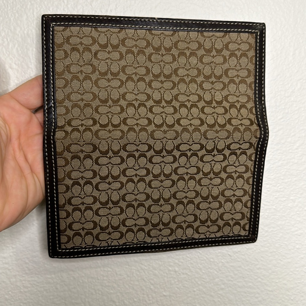 Coach checkbook wallet, great condition - Picture 2 of 4
